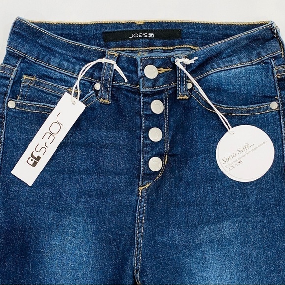 NWT Joe’s Jeans Girls’ The Charlie High Rise Super Skinny Distressed Blue Jeans - Picture 2 of 4